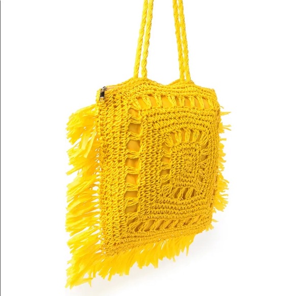 NWT Seagrass Woven Tote Made BY
MOST WANTED USA Green Women’s Purse - Picture 4 of 6